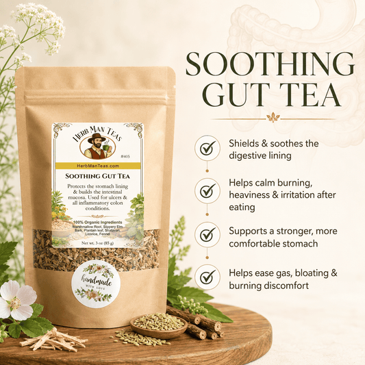 SOOTHING GUT TEA - Herb Man Teas