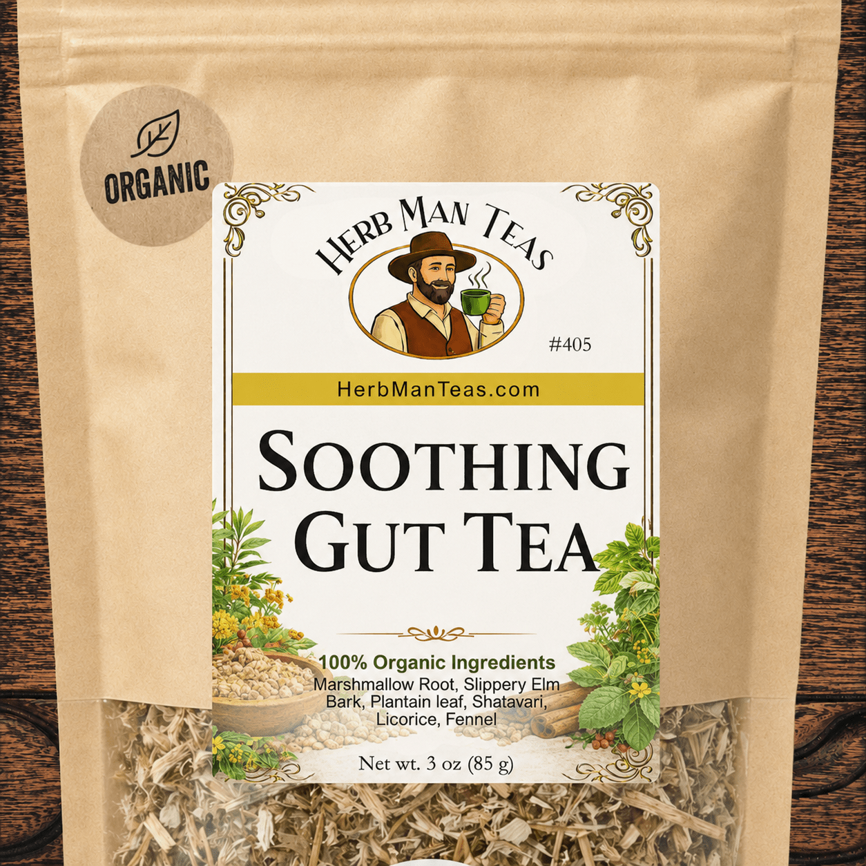 SOOTHING GUT TEA - Herb Man Teas
