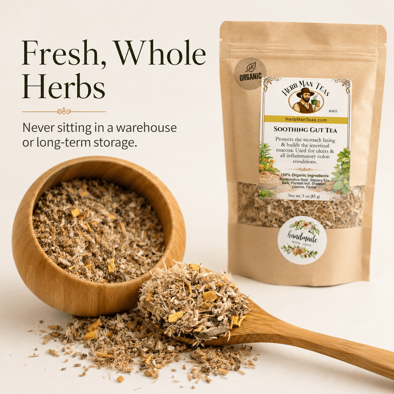 SOOTHING GUT TEA - Herb Man Teas