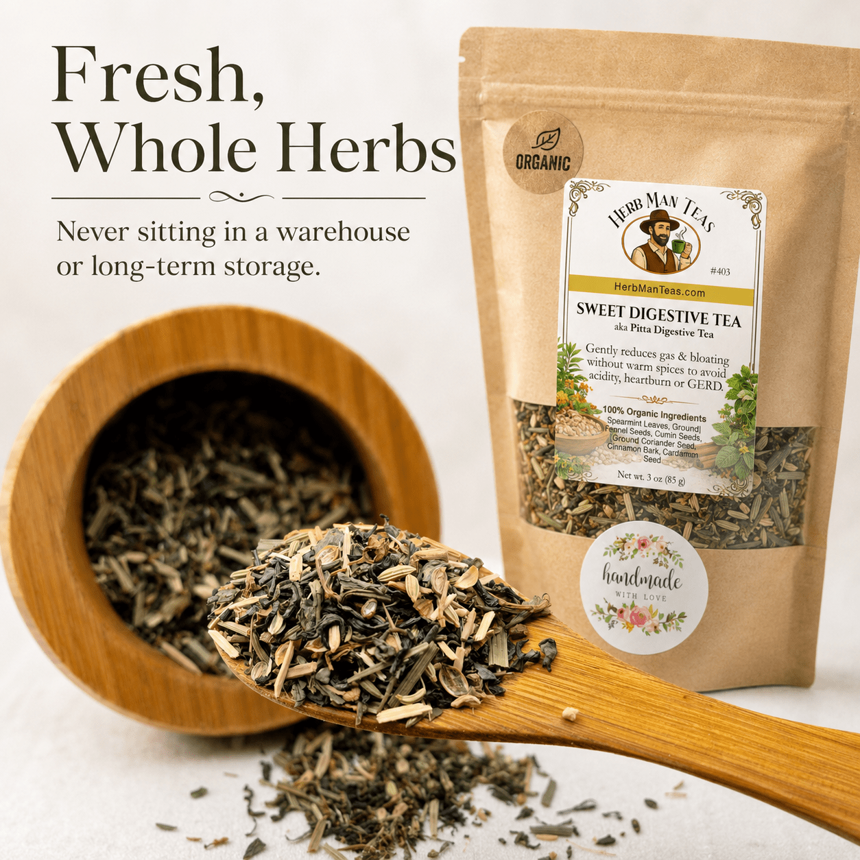 SWEET DIGESTIVE TEA - Herb Man Teas