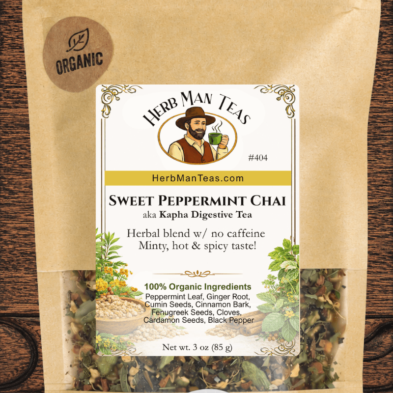 SWEET PEPPERMINT CHAI TEA - Herb Man Teas