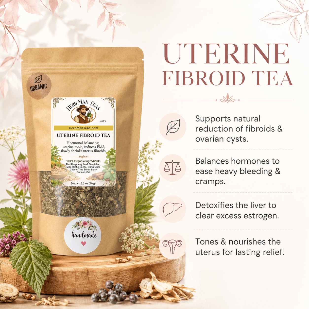 UTERINE FIBROID TEA - Herb Man Teas