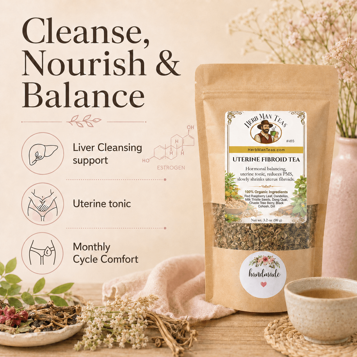 UTERINE FIBROID TEA - Herb Man Teas