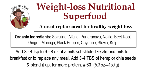 NUTRITIONAL SUPER FOOD POWDER - Kapha Balancing Version